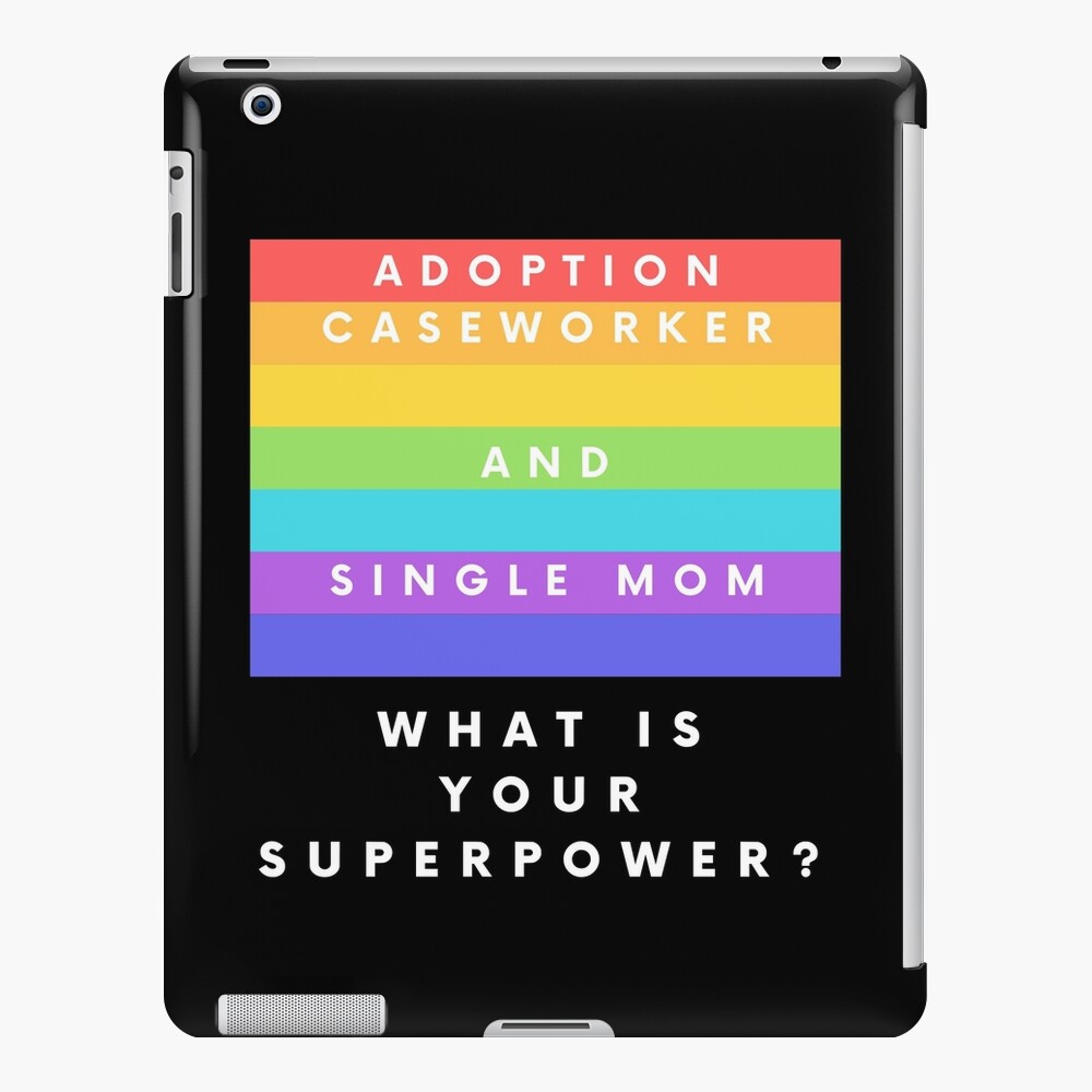 adoption-caseworker-single-mom-lgbt-rainbow-flag-ipad-case-skin-by