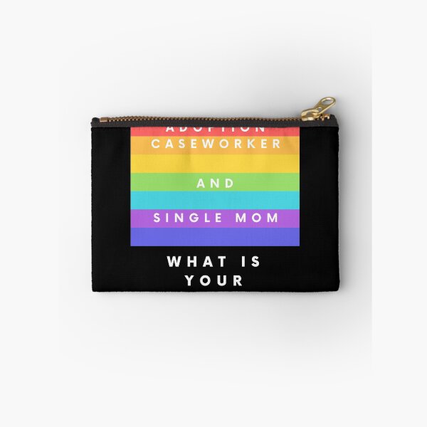 Item preview, Adoption Caseworker single mom lgbt rainbow flag designed and sold by amr badawy.