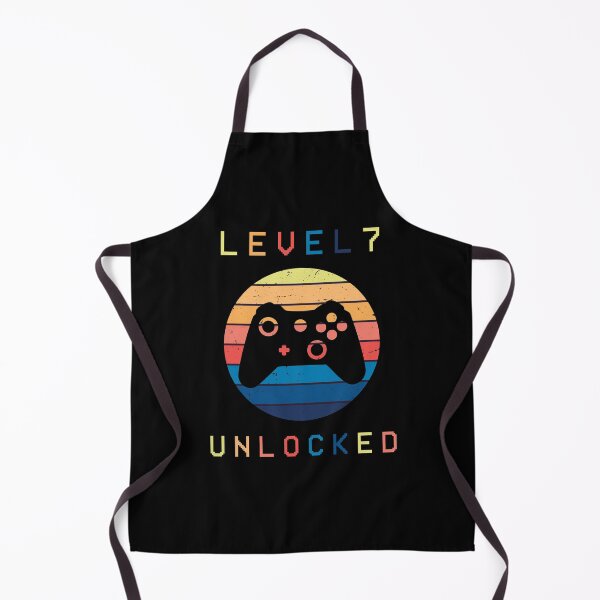 Item preview, Level 7 Unlocked - Retro Video Gamer 7th Birthday Gift designed and sold by Smart Side.