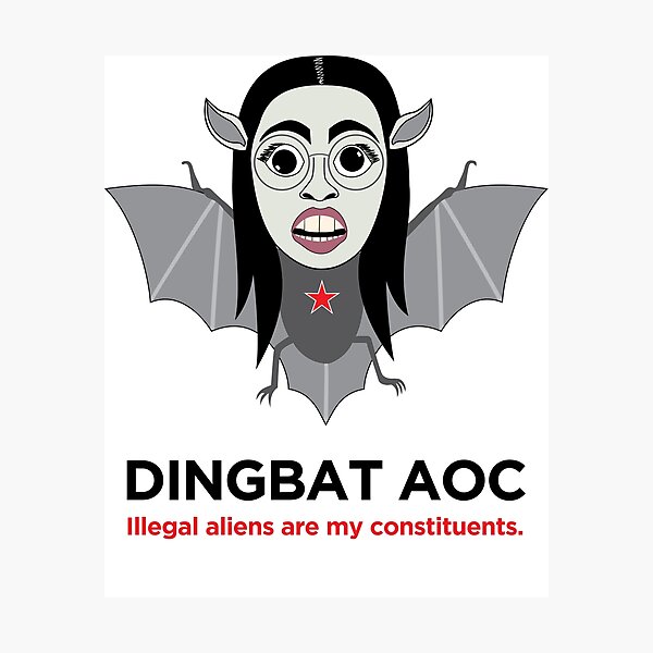 Item preview, AOC works for Illegals designed and sold by redbruhl.