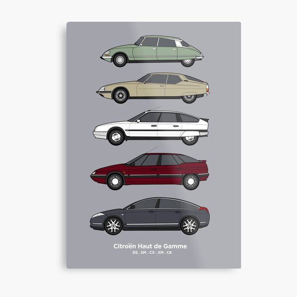 Citroen Haute de Gamme Classic Car Collection (vr2) Metal Print