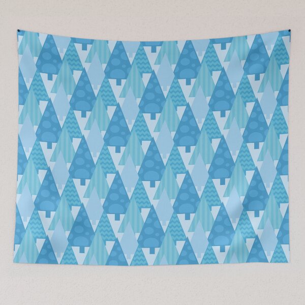 Item preview, Un patrón sin costuras con un bosque de invierno designed and sold by Olena Ambrosova.