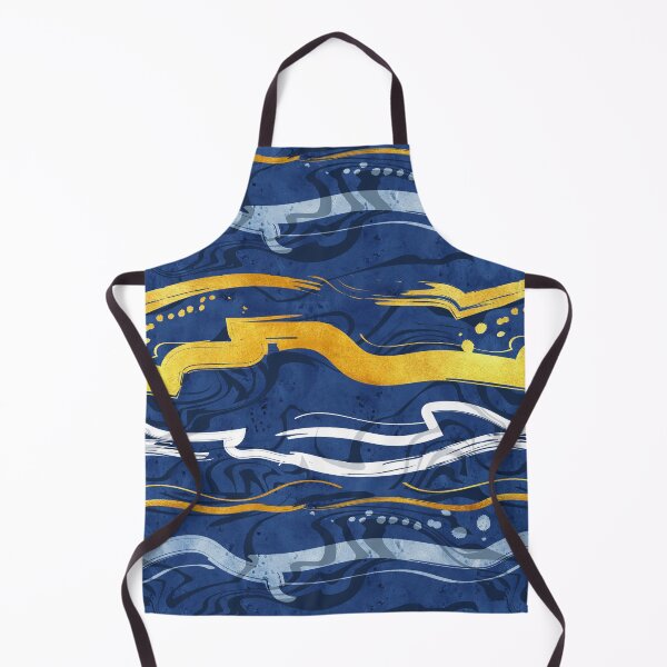 Item preview, Abstract dragon fire water reflexions // blue and gold designed and sold by SelmaCardoso.