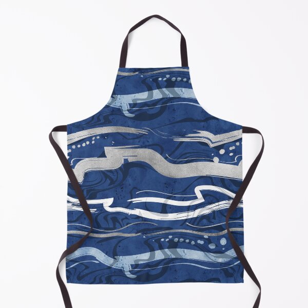 Item preview, Abstract dragon fire water reflexions // blue and silver designed and sold by SelmaCardoso.