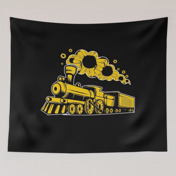 Item preview, Sunflower smoke Railroad crossing Trains memorabil railway workers Gift designed and sold by skulltshirt.