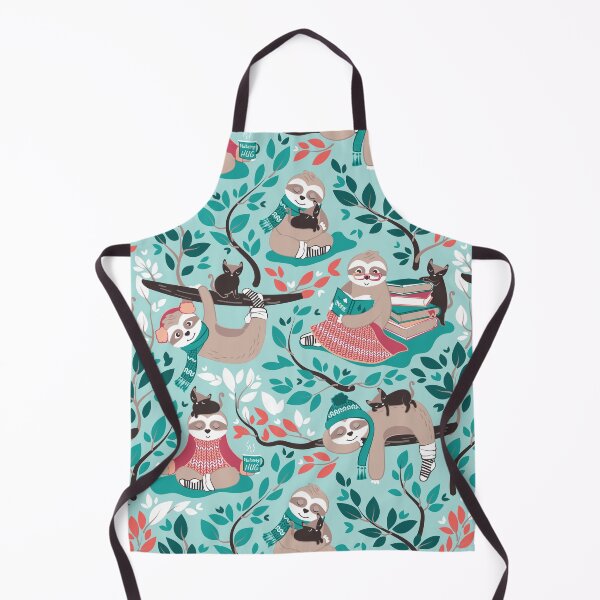 Item preview, Hygge sloth // aqua and orange designed and sold by SelmaCardoso.