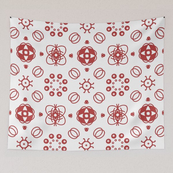 Item preview, Alien Invasion Red & White Print designed and sold by DecorartByNJ.