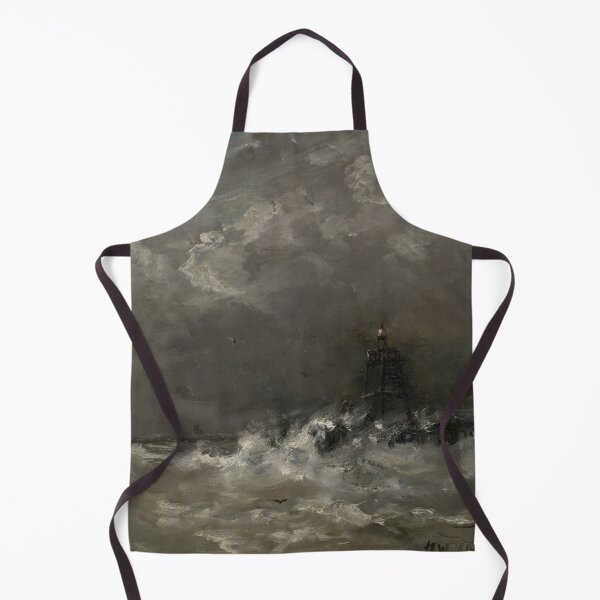 Item preview, Hendrik Willem Mesdag - Lighthouse In Breaking Waves, 1900 designed and sold by artcenter.