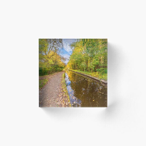 Llangollen Canal Autumn Acrylic Block