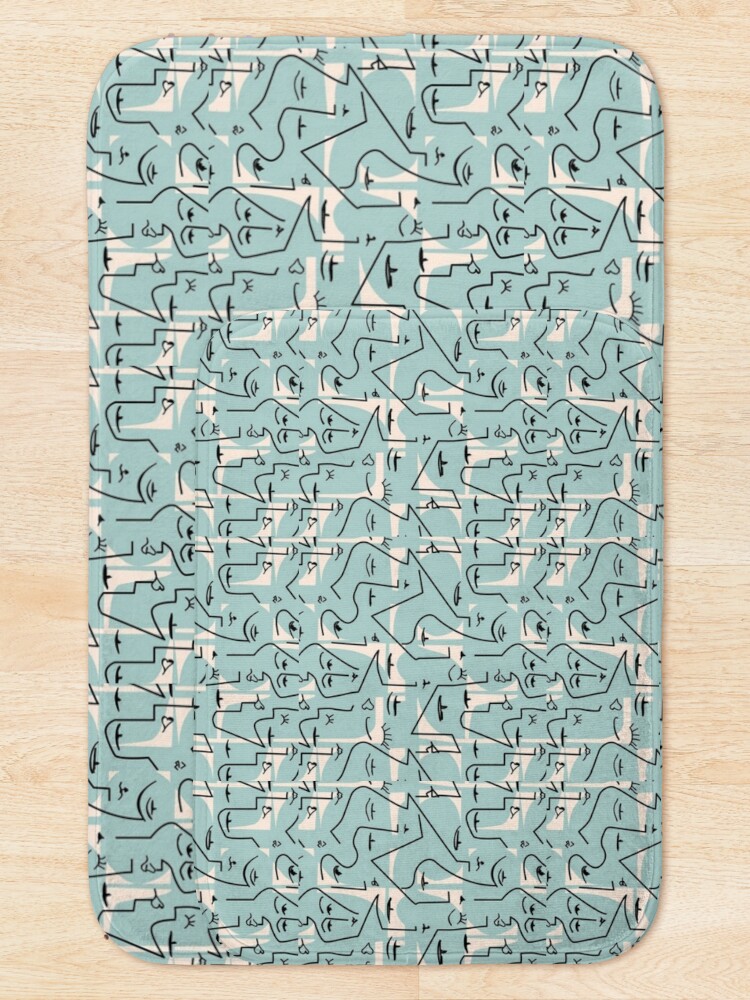 Thumbnail 5 of 6, Bath Mat, Face Pattern designed and sold by Moni3572.