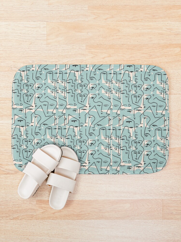 Thumbnail 1 of 6, Bath Mat, Face Pattern designed and sold by Moni3572.
