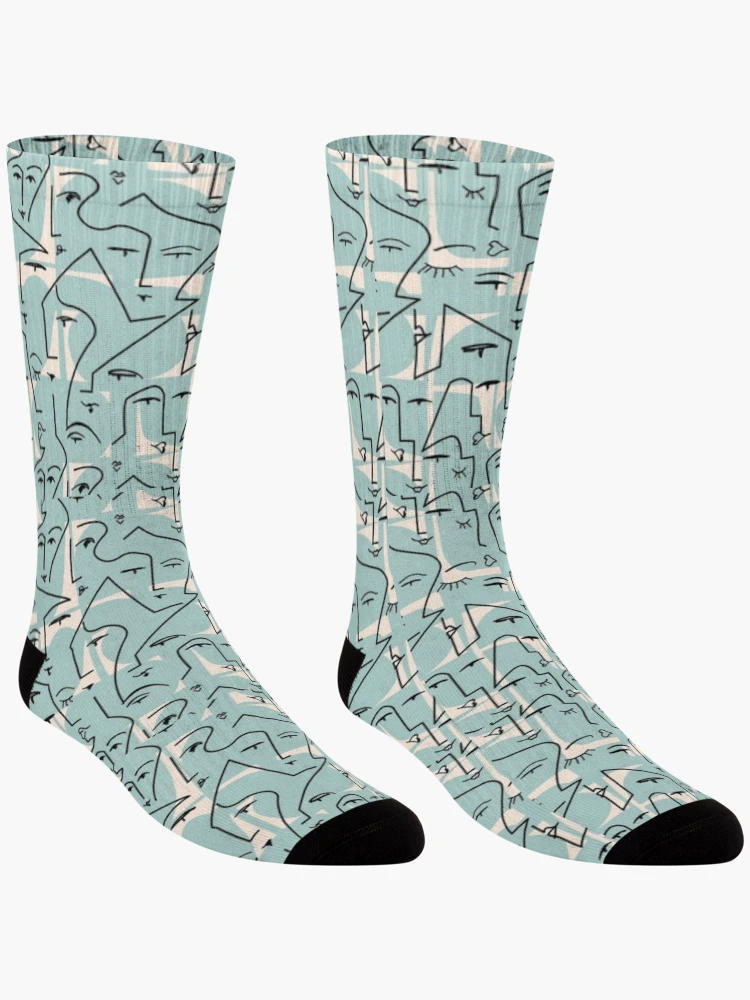 Thumbnail 3 of 5, Socks, Face Pattern designed and sold by Moni3572.