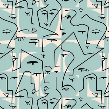 Artwork thumbnail, Face Pattern by Moni3572