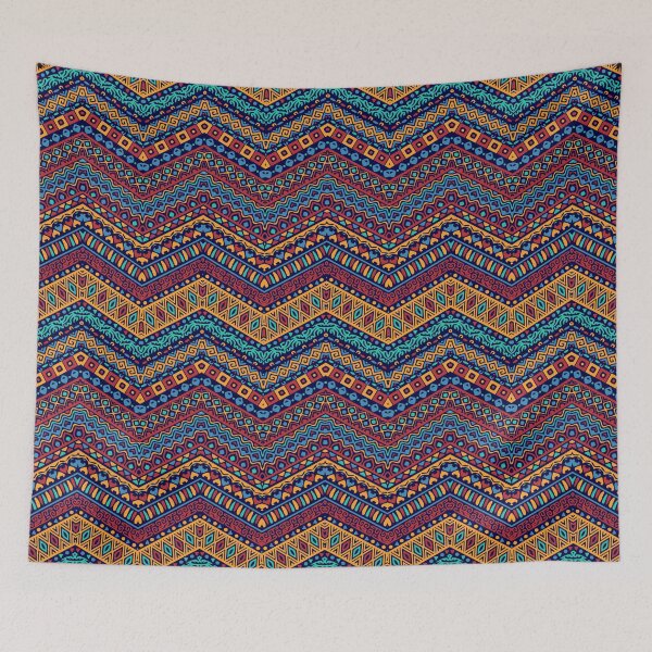 Item preview, Colorful Ethnic Zigzag Pattern designed and sold by Logic72.