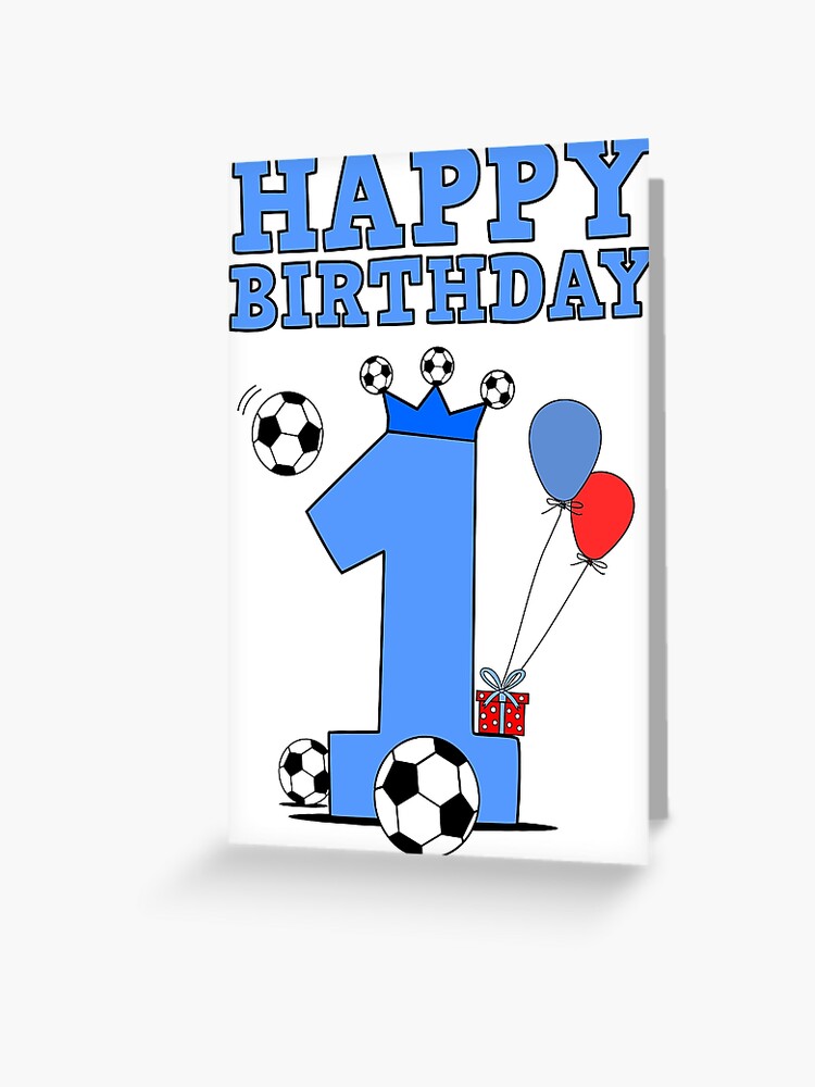 Tarjetas de felicitaciónundefined con la obra «1er cumpleaños fútbol ...