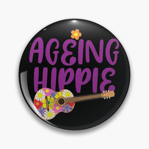 Item preview, Sixties Ageing Hippy Retro Guitar designed and sold by HotHibiscus.
