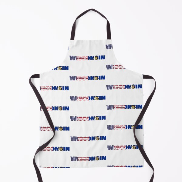Item preview, Wisconsin State Flag/American Flag designed and sold by ElevenGraphics.