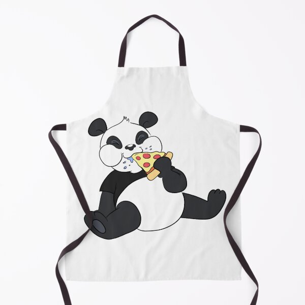 Item preview, Hungry Panda Eatting Pizza designed and sold by BandOfThePand.