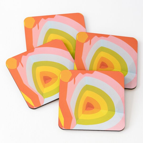 Item preview, ORANGE DRIPS CIRCLES OF COLORS designed and sold by Sanny88.