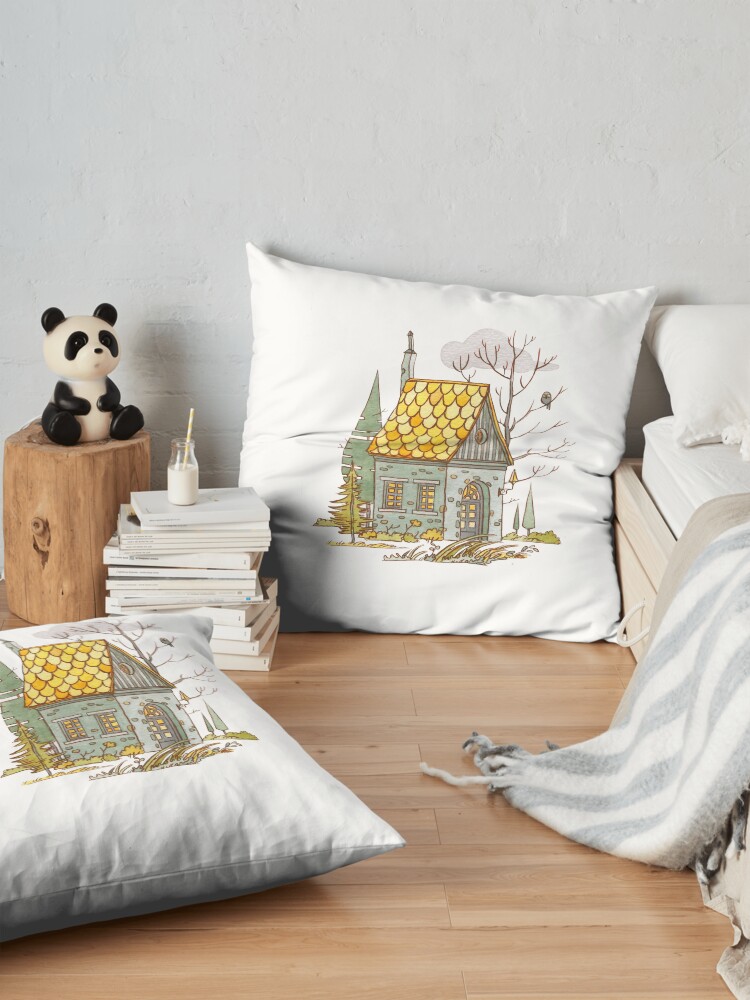 Alternate view of Forest House Floor Pillow