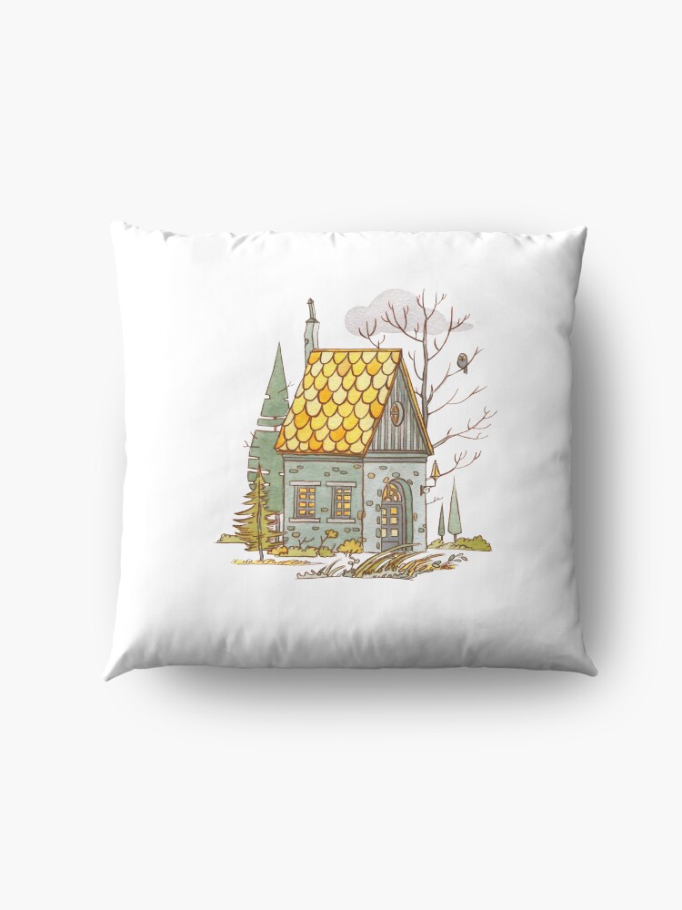 Alternate view of Forest House Floor Pillow