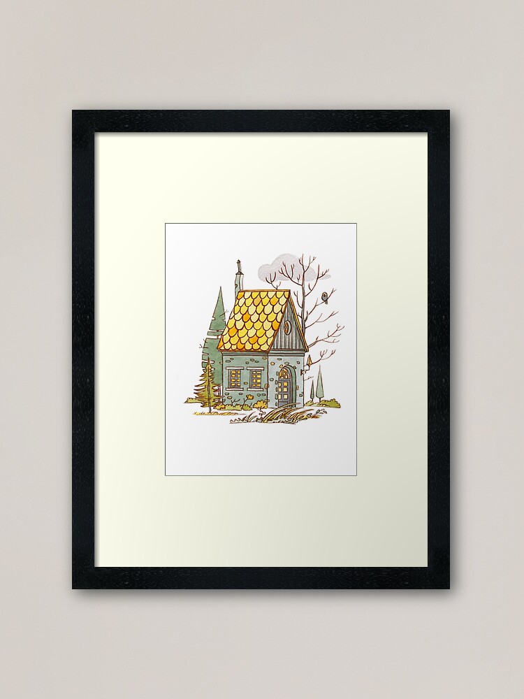Alternate view of Forest House Framed Art Print