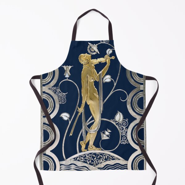 Item preview, Muse with violin - Gold ornament Feher Jazz age Silver designed and sold by Bebichic.