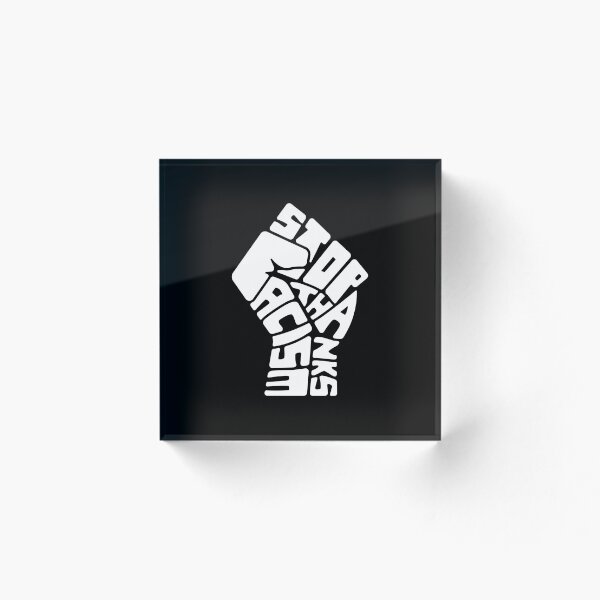 Item preview,  mensaje claro: detener el racismo designed and sold by Vobine.