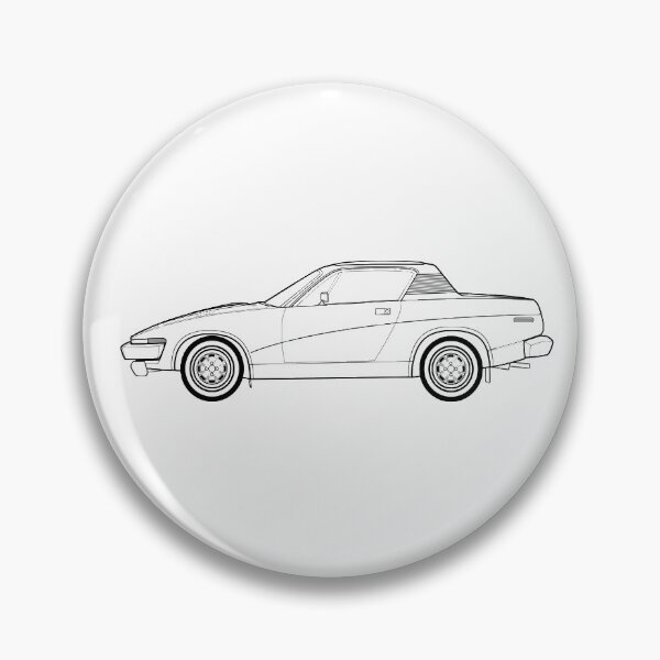 Artikelvorschau, Triumph TR7 Umrisszeichnung entworfen und verkauft von RJWautographics.