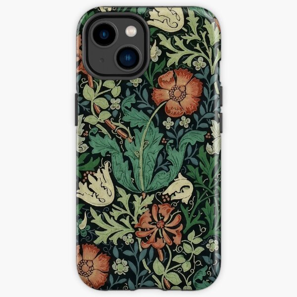 William Morris Compton Floral Art Nouveau Pattern iPhone Tough Case