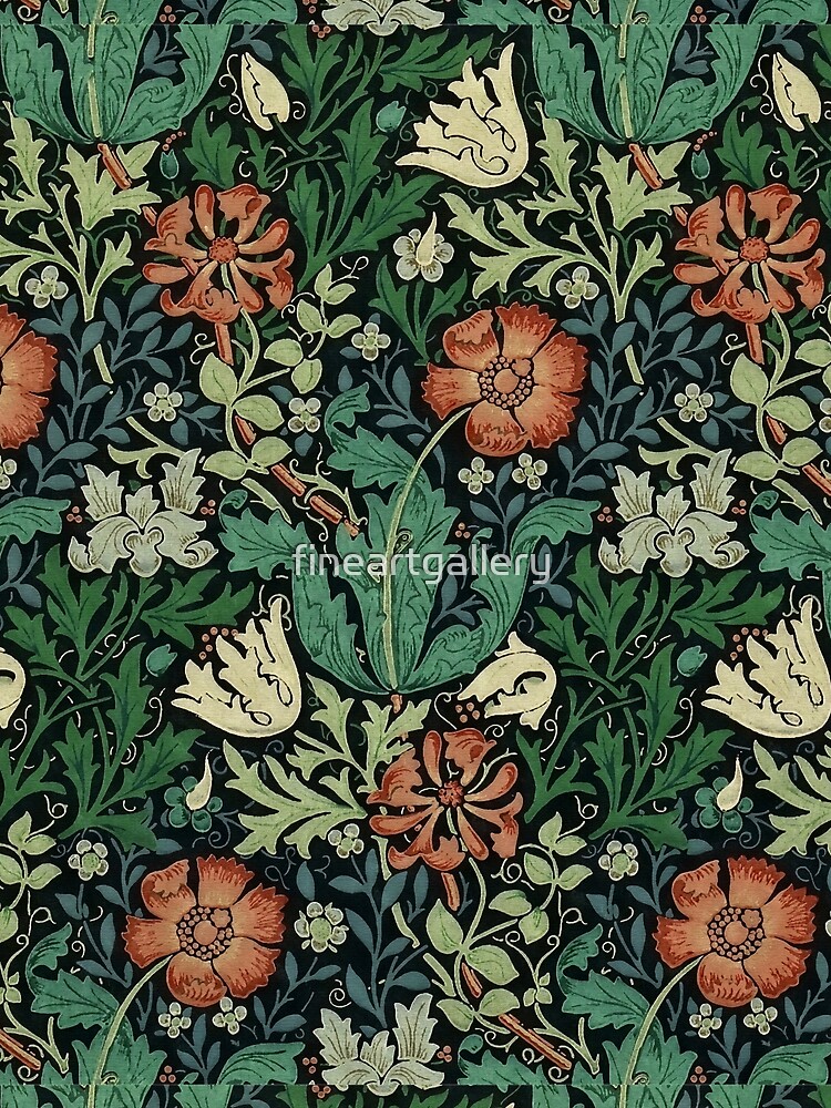 Flora William Morris Mille Fleur Medieval Design Tapestry Wall