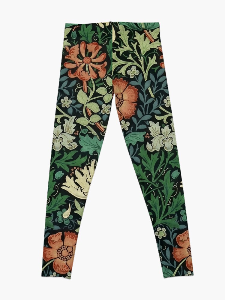 Alternate view of William Morris Compton Floral Art Nouveau Pattern Leggings
