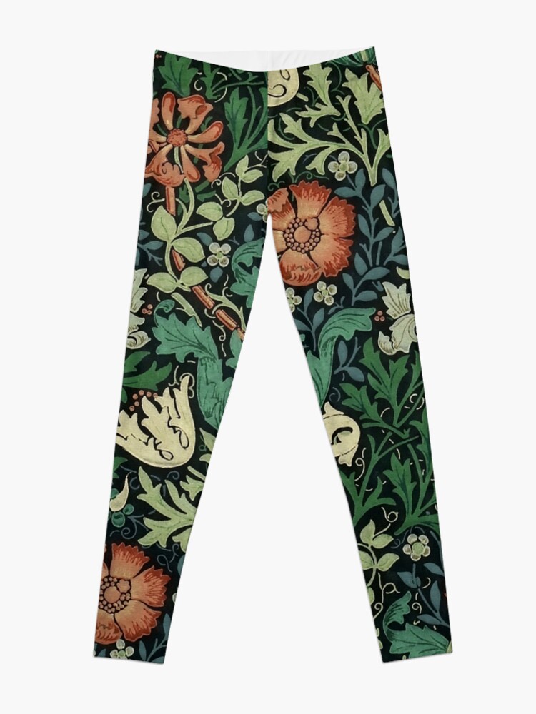 Alternate view of William Morris Compton Floral Art Nouveau Pattern Leggings