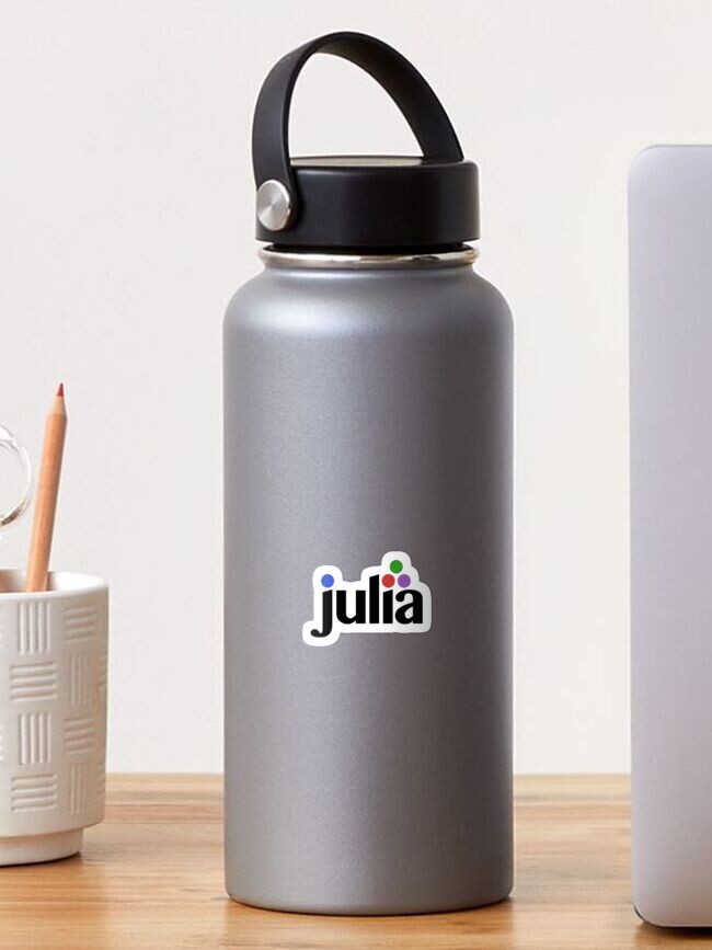 Thumbnail 1 of 3, Sticker, Official Julia Language logo designed and sold by JuliaLanguage.