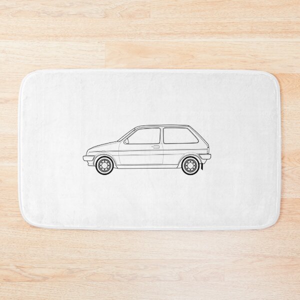Item preview, Austin Mini-Metro Outline Drawing designed and sold by RJWautographics.