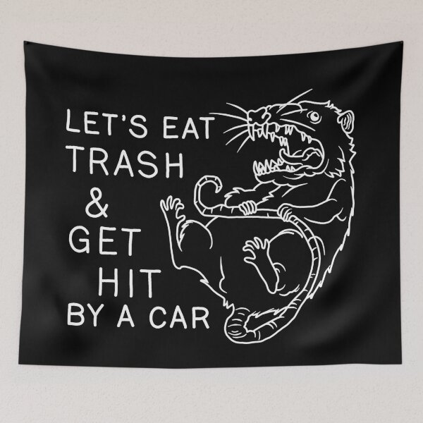 Item preview, Possum - Let's Eat Trash & Get Hit By A Car designed and sold by ValentinaHramov.