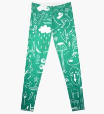 Winter Madness Blue Leggings