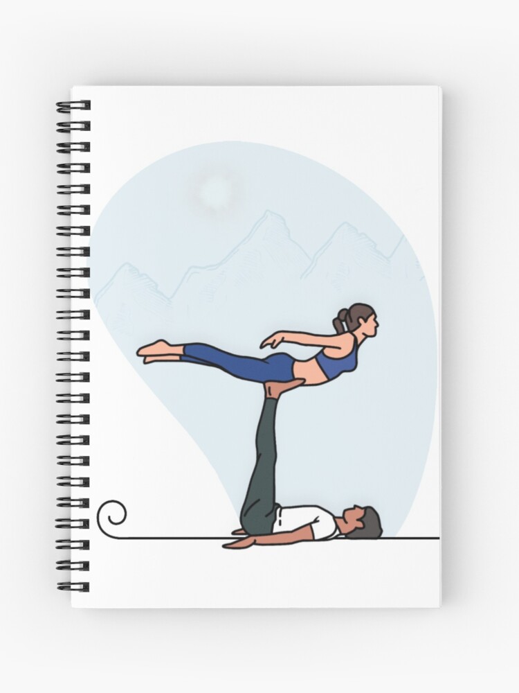 ACRO YOGA" Journal for Sale by Trio&rsquo;s Stuff | Redbubble