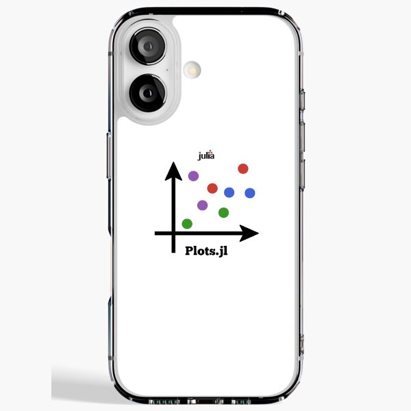 Plots.jl logo iPhone Soft Case