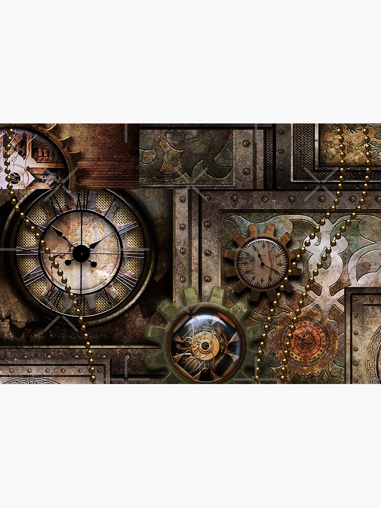 Steampunk, wonderful clockwork with gears by nicky2342
