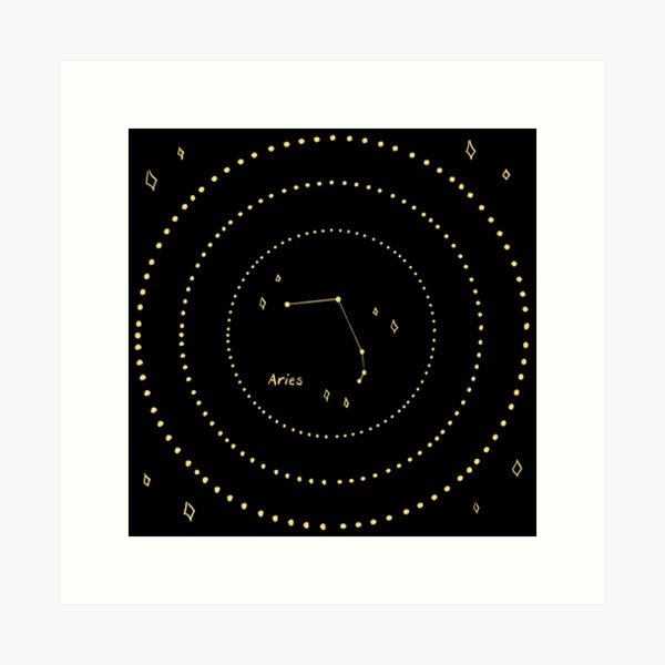 Aries Constellation Art Print
