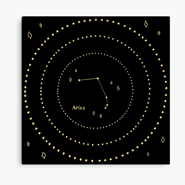 Aries Constellation Canvas Print