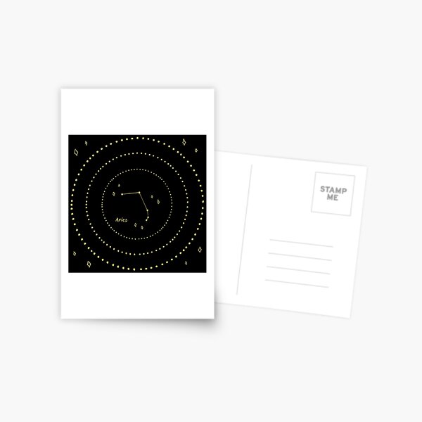 Aries Constellation Postcard