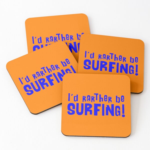 Item preview, I'd rather be Surfing! Blue designed and sold by Logo-A-GoGo.