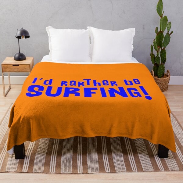 Item preview, I'd rather be Surfing! Blue designed and sold by Logo-A-GoGo.