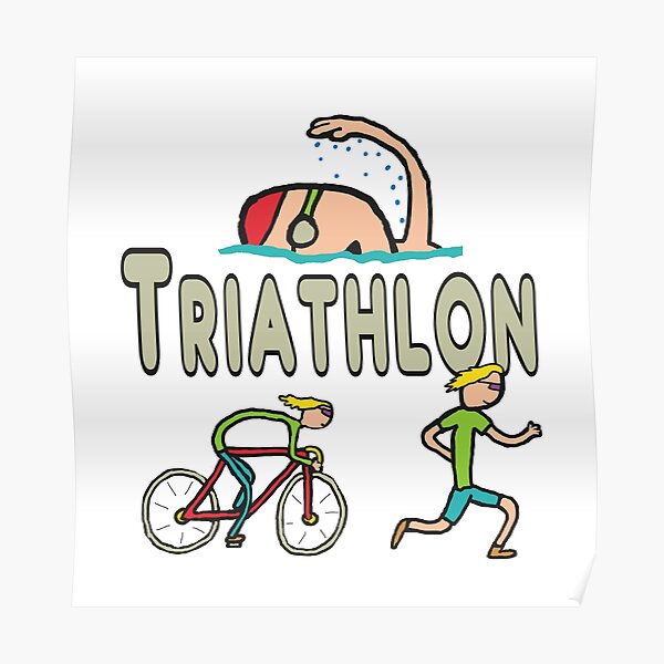 Poster Triathlon Redbubble