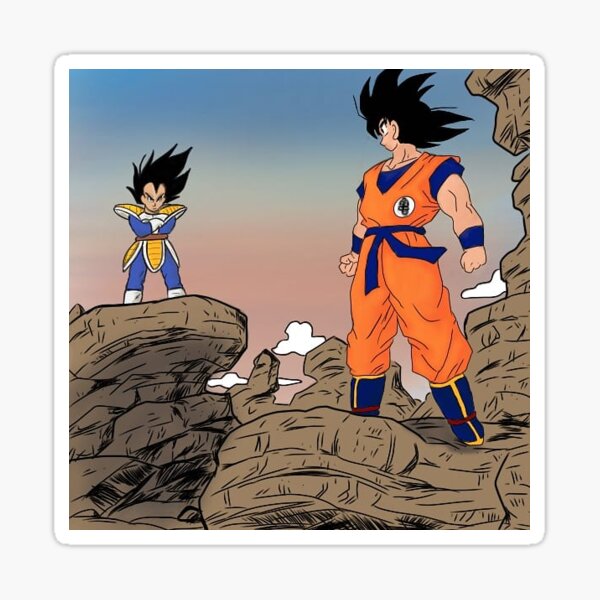 Goku x Vegeta vs Moro arc Sticker for Sale by otakubento2020