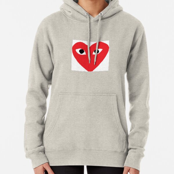 hoodie with heart and eyes