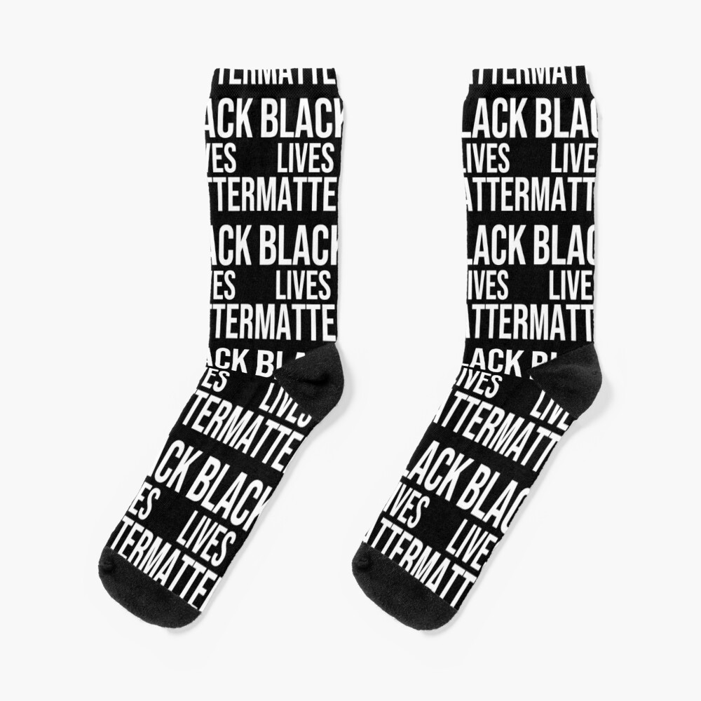 "black lives matter shirt" Socks by MEROKI | Redbubble