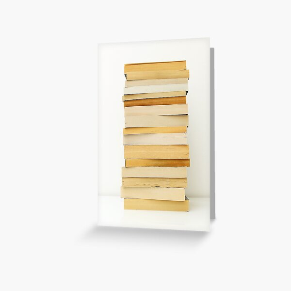 Stack of paperback books Greeting Card